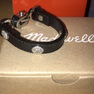 ✨black thick leather bracket✨